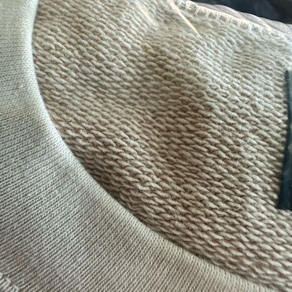 NWT HSTRY By NAS Unisex Sand/Cream Crew Neck Mineral Wash Sweatshirt - 2XL - Picture 4 of 5